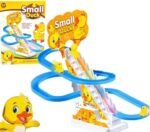 ⁦لعبة مضمار سباق البط الأصفر (small duck) الكهربائية للأطفال – لعبة زحليقة البط مع موسيقى وإضاءة ملونة.⁩ - الصورة ⁦9⁩