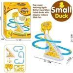 لعبة مضمار سباق البط الأصفر (small duck) الكهربائية للأطفال – لعبة زحليقة البط مع موسيقى وإضاءة ملونة.