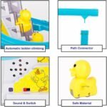 ⁦لعبة مضمار سباق البط الأصفر (small duck) الكهربائية للأطفال – لعبة زحليقة البط مع موسيقى وإضاءة ملونة.⁩ - الصورة ⁦7⁩