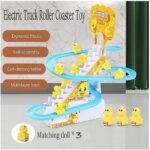 ⁦لعبة مضمار سباق البط الأصفر (small duck) الكهربائية للأطفال – لعبة زحليقة البط مع موسيقى وإضاءة ملونة.⁩ - الصورة ⁦4⁩
