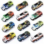 ⁦مجموعة سيارات الألعاب الكبيرة - 52 قطعة (50 سيارة سباق + 2 شاحنة ضخمة) مع صندوق تخزين من PlayZone - شاملة شاحنات مونستر وسيارات سباق⁩ - الصورة ⁦8⁩