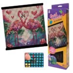 لعبة تركيب اللوحات الفنية بالخرز الملون (Grid Puzzle) للأطفال-مجموعة فنية مبتكرة لتصميم لوحات الخرز للأعمار من +6 سنوات - الصورة 2