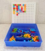 مجموعة ألعاب "Creative Screw Puzzle" التعليمية - 192 قطعة مع مثقاب كهربائي للأطفال لعبة التركيب الإبداعية (2D & 3D) مع مثقاب كهربائي - مجموعة أدوات البناء والتركيب التعليمية . - الصورة 5