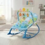 كرسي هزاز للأطفال والرضع من آيباي (ibaby) - مع خاصية الاهتزاز المهدئ، الموسيقى، وقوس ألعاب | ibaby Infant-to-Toddler Rocker (نسخة) (نسخة) (نسخة) (نسخة)