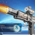 ⁦مسدس ماء كهربائي أوتوماتيكي عالي المدى مع خزان كبير وشاحن USB - لعبة صيفية ممتعة للأطفال⁩ - الصورة ⁦6⁩