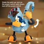 ⁦لعبة مستر روك (Mr. Rock) الموسيقية الراقصة للأطفال - ألعاب تفاعلية ومضيئة-​لعبة ساكسفون تفاعلية للأطفال⁩ - الصورة ⁦4⁩