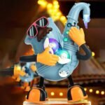 ⁦لعبة مستر روك (Mr. Rock) الموسيقية الراقصة للأطفال - ألعاب تفاعلية ومضيئة-​لعبة ساكسفون تفاعلية للأطفال⁩ - الصورة ⁦9⁩