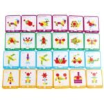 لعبة مكعبات الأنماط التعليمية مونتيسوري (155 قطعة) – أحجية الأشكال الهندسية (Pattern Blocks) - الصورة 2