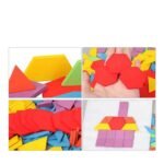 لعبة مكعبات الأنماط التعليمية مونتيسوري (155 قطعة) – أحجية الأشكال الهندسية (Pattern Blocks) - الصورة 6
