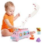 حافلة أتوبيس التعليمية متعددة الأنشطة - فرز الأشكال، ألوان، وموسيقى - Educational Activity Bus - Shape Sorter, Color Cognition & Xylophone - الصورة 2