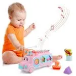 ⁦حافلة أتوبيس التعليمية متعددة الأنشطة - فرز الأشكال، ألوان، وموسيقى - Educational Activity Bus - Shape Sorter, Color Cognition & Xylophone⁩ - الصورة ⁦2⁩