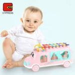 حافلة أتوبيس التعليمية متعددة الأنشطة - فرز الأشكال، ألوان، وموسيقى - Educational Activity Bus - Shape Sorter, Color Cognition & Xylophone - الصورة 5