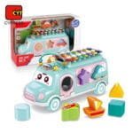 حافلة أتوبيس التعليمية متعددة الأنشطة - فرز الأشكال، ألوان، وموسيقى - Educational Activity Bus - Shape Sorter, Color Cognition & Xylophone