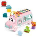 حافلة أتوبيس التعليمية متعددة الأنشطة - فرز الأشكال، ألوان، وموسيقى - Educational Activity Bus - Shape Sorter, Color Cognition & Xylophone - الصورة 10
