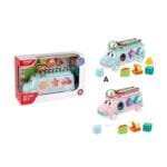 حافلة أتوبيس التعليمية متعددة الأنشطة - فرز الأشكال، ألوان، وموسيقى - Educational Activity Bus - Shape Sorter, Color Cognition & Xylophone - الصورة 12
