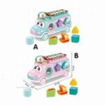 حافلة أتوبيس التعليمية متعددة الأنشطة - فرز الأشكال، ألوان، وموسيقى - Educational Activity Bus - Shape Sorter, Color Cognition & Xylophone - الصورة 13