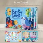 ⁦كتب PlayZone التفاعلية للأطفال - تعلم الحروف والرياضيات - PlayZone Interactive Learning Busy Books for Kids⁩ - الصورة ⁦3⁩