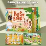 ⁦كتب PlayZone التفاعلية للأطفال - تعلم الحروف والرياضيات - PlayZone Interactive Learning Busy Books for Kids⁩ - الصورة ⁦5⁩