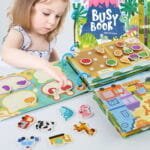 كتب PlayZone التفاعلية للأطفال - تعلم الحروف والرياضيات - PlayZone Interactive Learning Busy Books for Kids