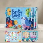 ⁦كتب PlayZone التفاعلية للأطفال - تعلم الحروف والرياضيات - PlayZone Interactive Learning Busy Books for Kids⁩ - الصورة ⁦8⁩