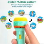 ⁦كشاف بروجيكتور العرض التعليمي للأطفال من PlayZone - لعبة جهاز عرض الصور (Flashlight Projector) مع شرائح تعليمية متنوعة⁩ - الصورة ⁦4⁩