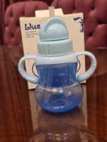 كوب تدريب الأطفال من Blue -كوب شرب بمقبضين وشاليمو – سعة 250 مل وخالٍ من BPA - الصورة 2