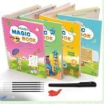 ⁦مجموعة Magic Book التعليمية – 4 كراسات كتابة سحرية قابلة للمسح لتعليم الحروف والأرقام والرياضيات⁩ - الصورة ⁦15⁩
