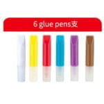 ⁦مجموعة الرسم بالجيل الملون للأطفال - ميدالية سيليكون كرستل للأطفال DIY Soft Glue Painting ألعاب تعليمية لتنمية الإبداع⁩ - الصورة ⁦8⁩