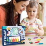 ⁦مجموعة الرسم بالجيل الملون للأطفال - ميدالية سيليكون كرستل للأطفال DIY Soft Glue Painting ألعاب تعليمية لتنمية الإبداع⁩ - الصورة ⁦9⁩