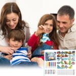 ⁦مجموعة الرسم بالجيل الملون للأطفال - ميدالية سيليكون كرستل للأطفال DIY Soft Glue Painting ألعاب تعليمية لتنمية الإبداع⁩ - الصورة ⁦10⁩