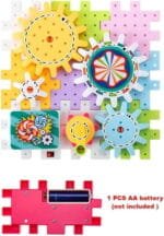 ⁦مكعبات تركيب وتروس متحركة للأطفال - لعبة ذكاء   Electric Building Blocks DIY مكونة من 83 قطعة - ​لعبة مكعبات بناء كهربائية للأطفال - تعليمية وتفاعلية⁩ - الصورة ⁦8⁩