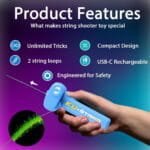 ⁦قاذف الحبال السحري للأطفال - لعبة Rope Thruster  - لعبة  Rope Launcher - قاذف حبال للأطفال قابل لإعادة الشحن⁩ - الصورة ⁦7⁩