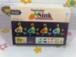 ⁦لعبة حوض غسيل الأطباق والخضروات والفواكه للأطفال vegetable electric sink toy مع صنبور مياه كهربائي وأدوات مطبخ محاكاة - حوض المطبخ التعليمي للأطفال⁩ - الصورة ⁦2⁩