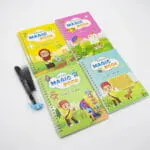 ⁦مجموعة Magic Book التعليمية – 4 كراسات كتابة سحرية قابلة للمسح لتعليم الحروف والأرقام والرياضيات⁩ - الصورة ⁦14⁩