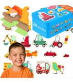 لعبة أحجية الحيوانات My First Puzzle – 6 ألغاز تعليمية للأطفال من عمر سنتين