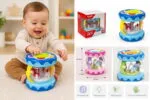 ⁦لعبة طبلة Music Drum الموسيقية للأطفال – كاروسيل دوار مع إضاءة وأصوات تفاعلية⁩ - الصورة ⁦10⁩
