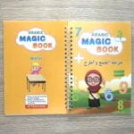 مجموعة Magic Book التعليمية – 4 كراسات كتابة سحرية قابلة للمسح لتعليم الحروف والأرقام والرياضيات - الصورة 11