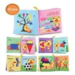 ⁦مجموعة كتب قماشية Baby Cognitive Series للرضع – 4 كتب تعليمية لتنمية الحواس والإدراك من عمر 6 أشهر⁩ - الصورة ⁦6⁩
