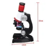مجهر تعليمي للأطفال Microscope – تكبير حتى 1200x مع إضاءة LED وأدوات تجارب علمية - الصورة 10