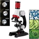 مجهر تعليمي للأطفال Microscope – تكبير حتى 1200x مع إضاءة LED وأدوات تجارب علمية - الصورة 9