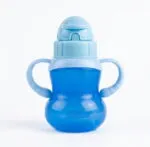 كوب تدريب الأطفال من Blue -كوب شرب بمقبضين وشاليمو – سعة 250 مل وخالٍ من BPA
