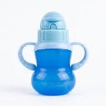 كوب تدريب الأطفال من Blue -كوب شرب بمقبضين وشاليمو – سعة 250 مل وخالٍ من BPA