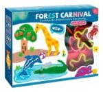 مجموعة صلصال Forest Carnival التعليمية للأطفال – قوالب حيوانات وأدوات تشكيل لتنمية الإبداع