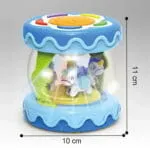 ⁦لعبة طبلة Music Drum الموسيقية للأطفال – كاروسيل دوار مع إضاءة وأصوات تفاعلية⁩ - الصورة ⁦2⁩