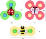 ⁦لعبة Busy Bugs Spinner التعليمية للأطفال – مجموعة دوارات حشرات حسية من عمر 18 شهرًا⁩ - الصورة ⁦7⁩