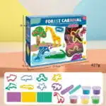 ⁦مجموعة صلصال Forest Carnival التعليمية للأطفال – قوالب حيوانات وأدوات تشكيل لتنمية الإبداع⁩ - الصورة ⁦4⁩