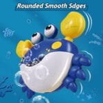 لعبة حمام للأطفال بتصميم سلطعون Bubble Crab - تصدر فقاعات صابون وتجربة استحمام ممتعة مع لعبة فقاعات الاستحمام للأطفال - سلطعون الفقاعات التفاعلي - الصورة 6