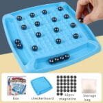 لعبة الشطرنج المغناطيسية (Magnetic Battle Chess) - لعبة ذكاء واستراتيجية تفاعلية للعائلة - تحدي الشطرنج المغناطيسي لعبة الذكاء والتفكير الاستراتيجي للأطفال والكبار. - الصورة 3