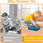 لوحة تحكم مونتيسوري للأطفال LED Light Montessori Handle - لعبة تعليمية لتطوير المهارات الحسية والحركية - لوحة مفاتيح ومفاتيح كهربائية تفاعلية للأطفال - الصورة 9