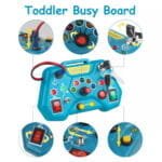 لوحة تحكم مونتيسوري للأطفال LED Light Montessori Handle - لعبة تعليمية لتطوير المهارات الحسية والحركية - لوحة مفاتيح ومفاتيح كهربائية تفاعلية للأطفال - الصورة 5